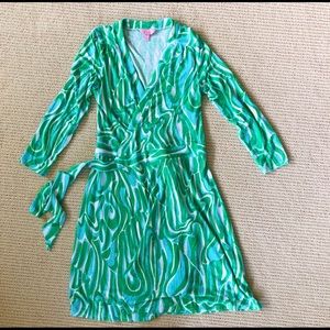 Knit Lilly Pulitzer wrap dress